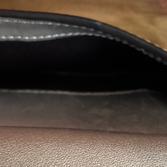 Ralph Lauren Silver Tone Leather Phone Crossbody Bag - Picture 5 of 6